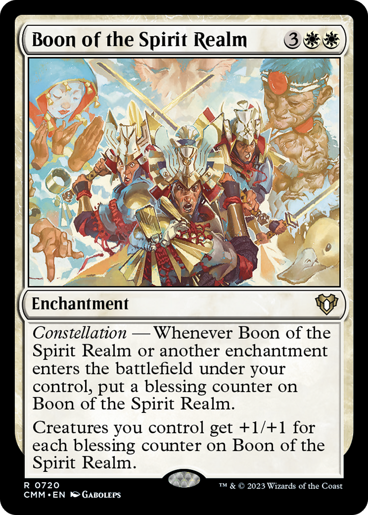 Boon of the Spirit Realm [Commander Masters] - The Mythic Store | 24h Order Processing