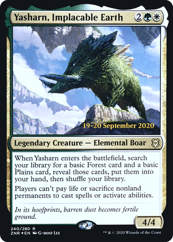 Yasharn, Implacable Earth [Zendikar Rising Prerelease Promos] - The Mythic Store | 24h Order Processing