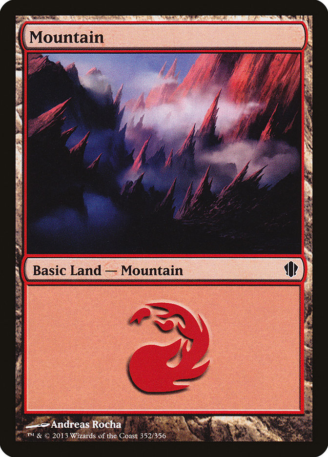 Mountain (352) [Commander 2013] - The Mythic Store | 24h Order Processing
