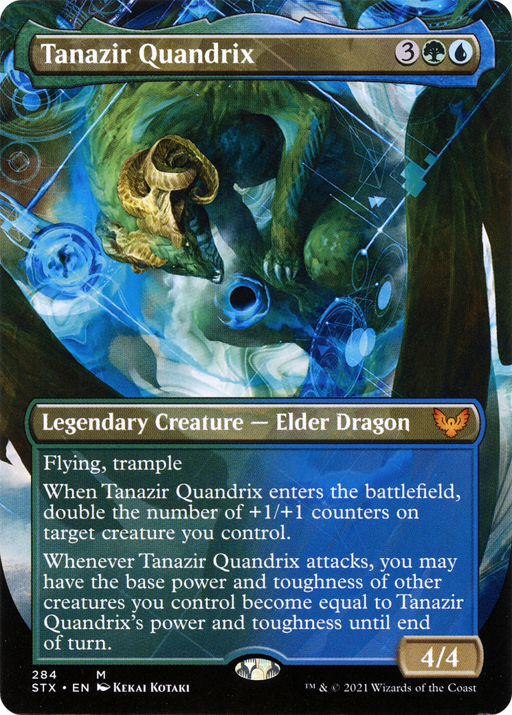 Tanazir Quandrix (Borderless Alternate Art) [Strixhaven: School of Mages] - The Mythic Store | 24h Order Processing
