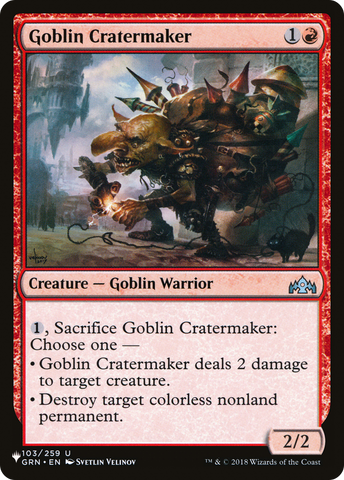Goblin Cratermaker [The List] - The Mythic Store | 24h Order Processing