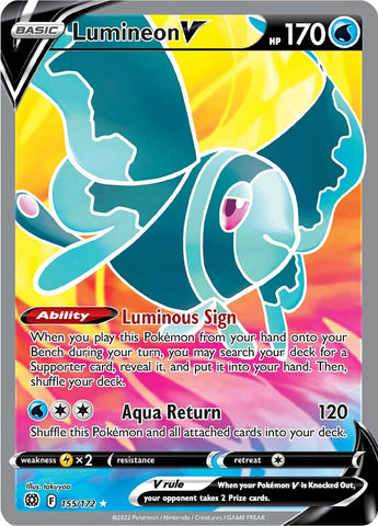Lumineon V (155/172) [Sword & Shield: Brilliant Stars] - The Mythic Store | 24h Order Processing