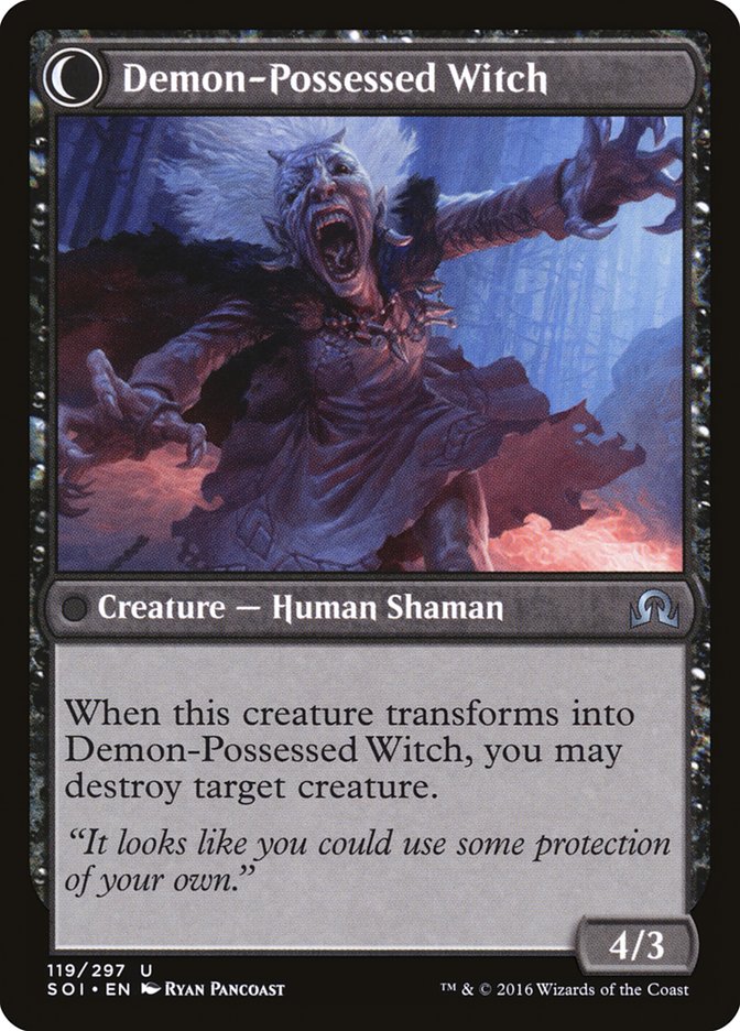 Kindly Stranger // Demon-Possessed Witch [Shadows over Innistrad] - The Mythic Store | 24h Order Processing