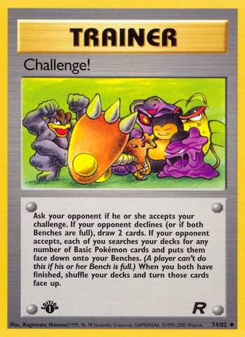 Challenge! (74/82) [Team Rocket 1st Edition] - The Mythic Store | 24h Order Processing