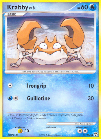 Krabby (75/106) [Diamond & Pearl: Great Encounters] - The Mythic Store | 24h Order Processing