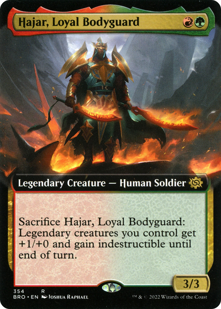 Hajar, Loyal Bodyguard (Extended Art) [The Brothers' War] - The Mythic Store | 24h Order Processing
