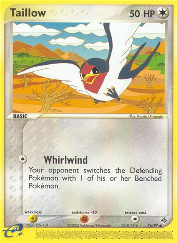Taillow (76/97) [EX: Dragon] - The Mythic Store | 24h Order Processing