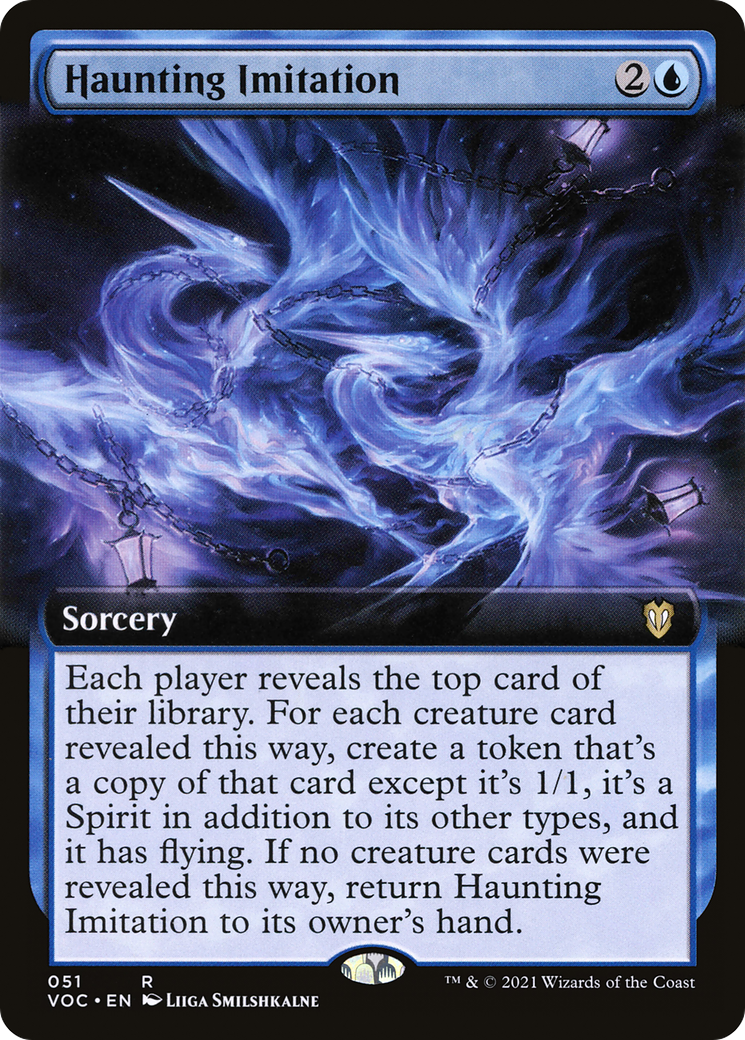 Haunting Imitation (Extended Art) [Innistrad: Crimson Vow Commander] - The Mythic Store | 24h Order Processing