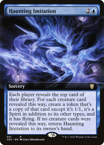 Haunting Imitation (Extended Art) [Innistrad: Crimson Vow Commander] - The Mythic Store | 24h Order Processing