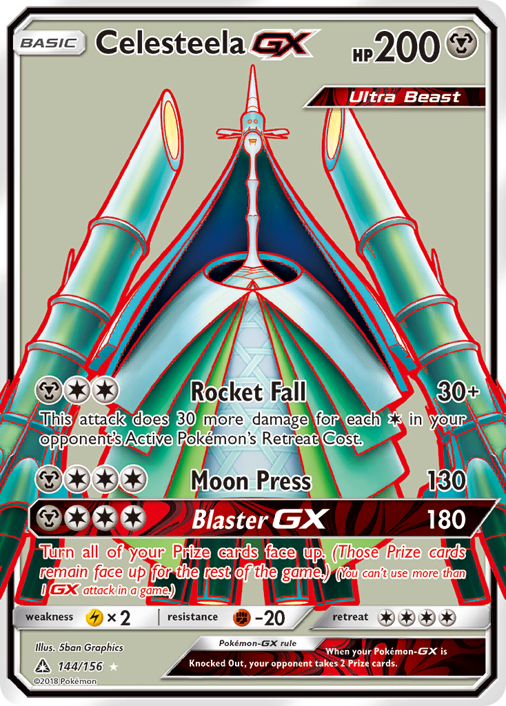 Celesteela GX (144/156) [Sun & Moon: Ultra Prism] - The Mythic Store | 24h Order Processing