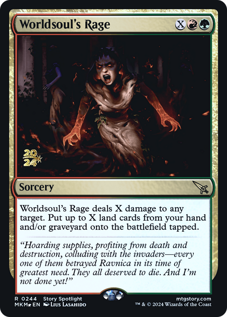 Worldsoul's Rage [Murders at Karlov Manor Prerelease Promos] - The Mythic Store | 24h Order Processing