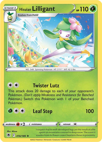 Hisuian Lilligant (016/189) [Sword & Shield: Astral Radiance] - The Mythic Store | 24h Order Processing
