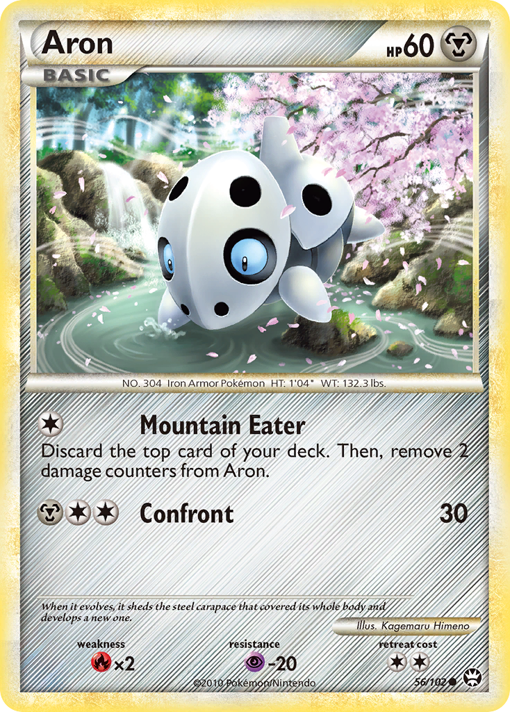 Aron (56/102) [HeartGold & SoulSilver: Triumphant] - The Mythic Store | 24h Order Processing