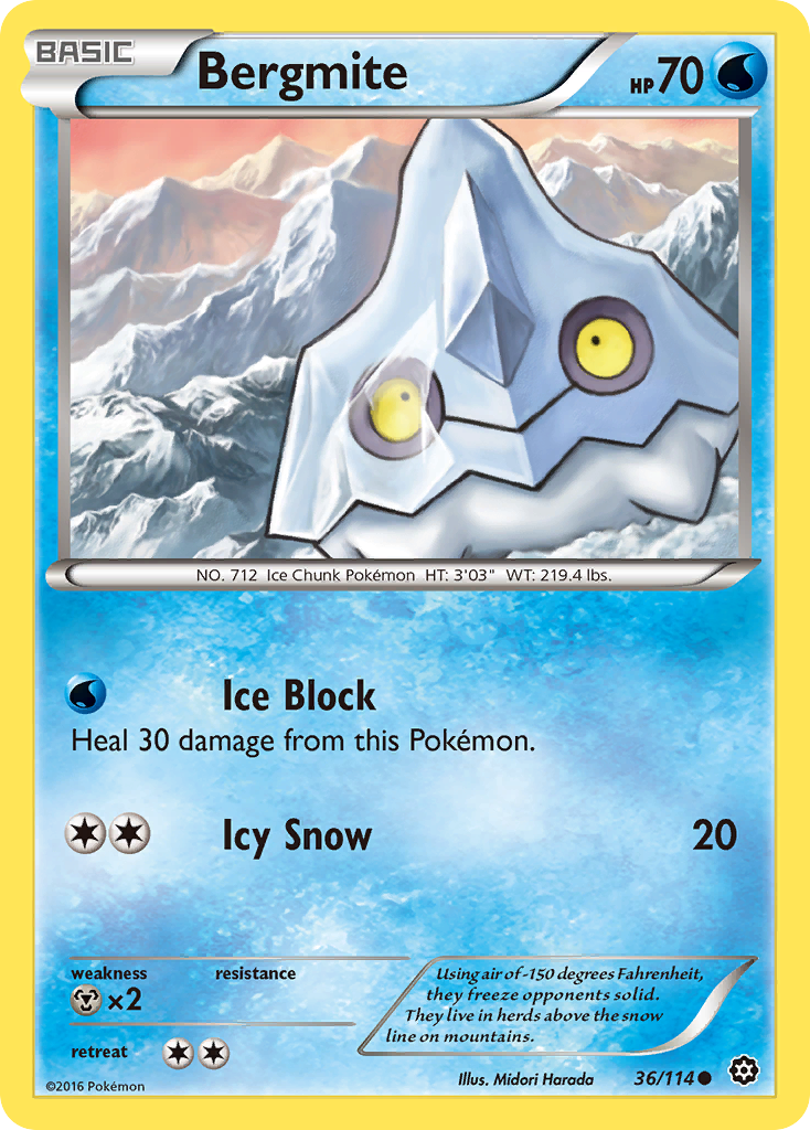 Bergmite (36/114) [XY: Steam Siege] - The Mythic Store | 24h Order Processing