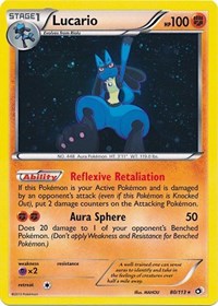 Lucario (80/113) (Cosmos Holo) [Black & White: Legendary Treasures] - The Mythic Store | 24h Order Processing