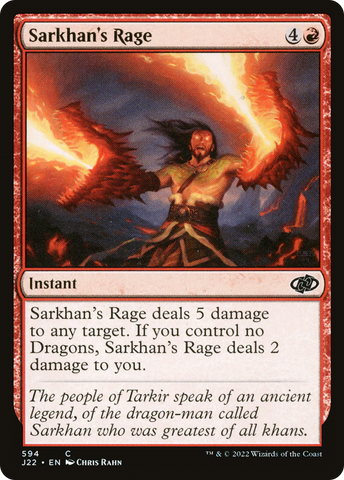 Sarkhan's Rage [Jumpstart 2022] - The Mythic Store | 24h Order Processing