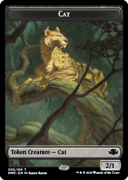 Zombie // Cat (003) Double-Sided Token [Dominaria Remastered Tokens] - The Mythic Store | 24h Order Processing