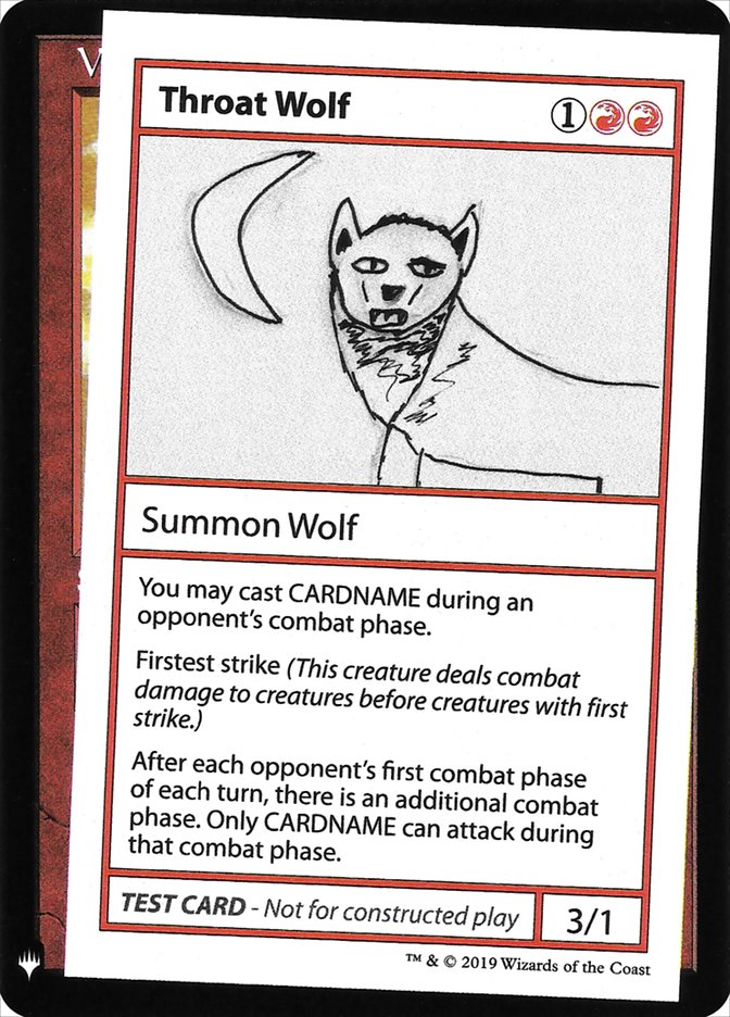 Throat Wolf [Mystery Booster Playtest Cards] - The Mythic Store | 24h Order Processing