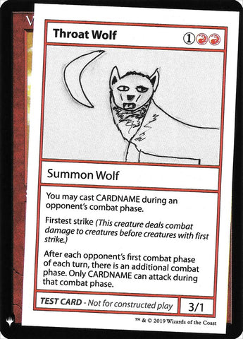 Throat Wolf [Mystery Booster Playtest Cards] - The Mythic Store | 24h Order Processing