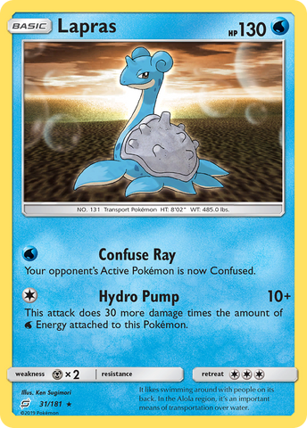 Lapras (31/181) [Sun & Moon: Team Up] - The Mythic Store | 24h Order Processing