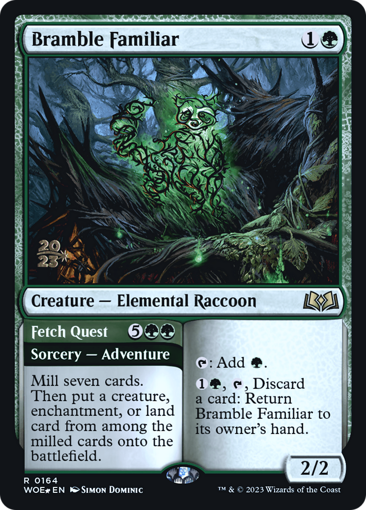 Bramble Familiar // Fetch Quest [Wilds of Eldraine Prerelease Promos] - The Mythic Store | 24h Order Processing