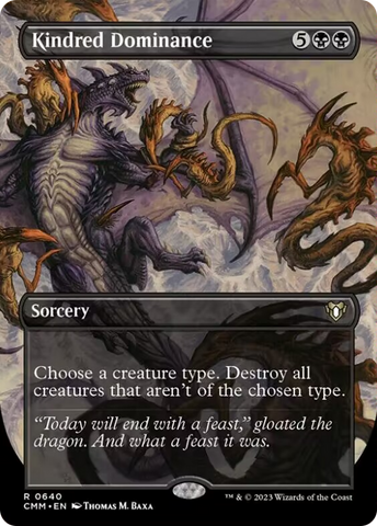 Kindred Dominance (Borderless Alternate Art) [Commander Masters] - The Mythic Store | 24h Order Processing