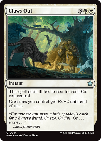 Claws Out [Foundations] - The Mythic Store | 24h Order Processing