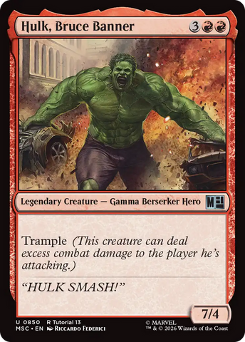 Hulk, Bruce Banner [Marvel Super Heroes Commander] - The Mythic Store | 24h Order Processing