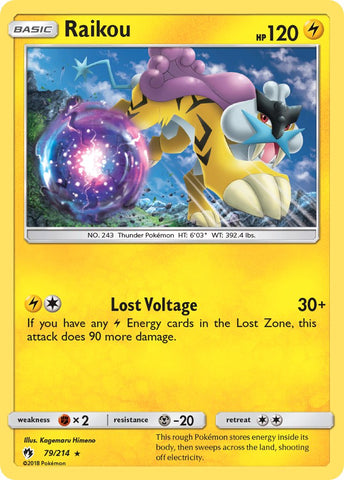 Raikou (79/214) (Theme Deck Exclusive) [Sun & Moon: Lost Thunder] - The Mythic Store | 24h Order Processing