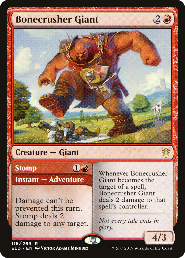 Bonecrusher Giant // Stomp (Promo Pack) [Throne of Eldraine Promos] - The Mythic Store | 24h Order Processing