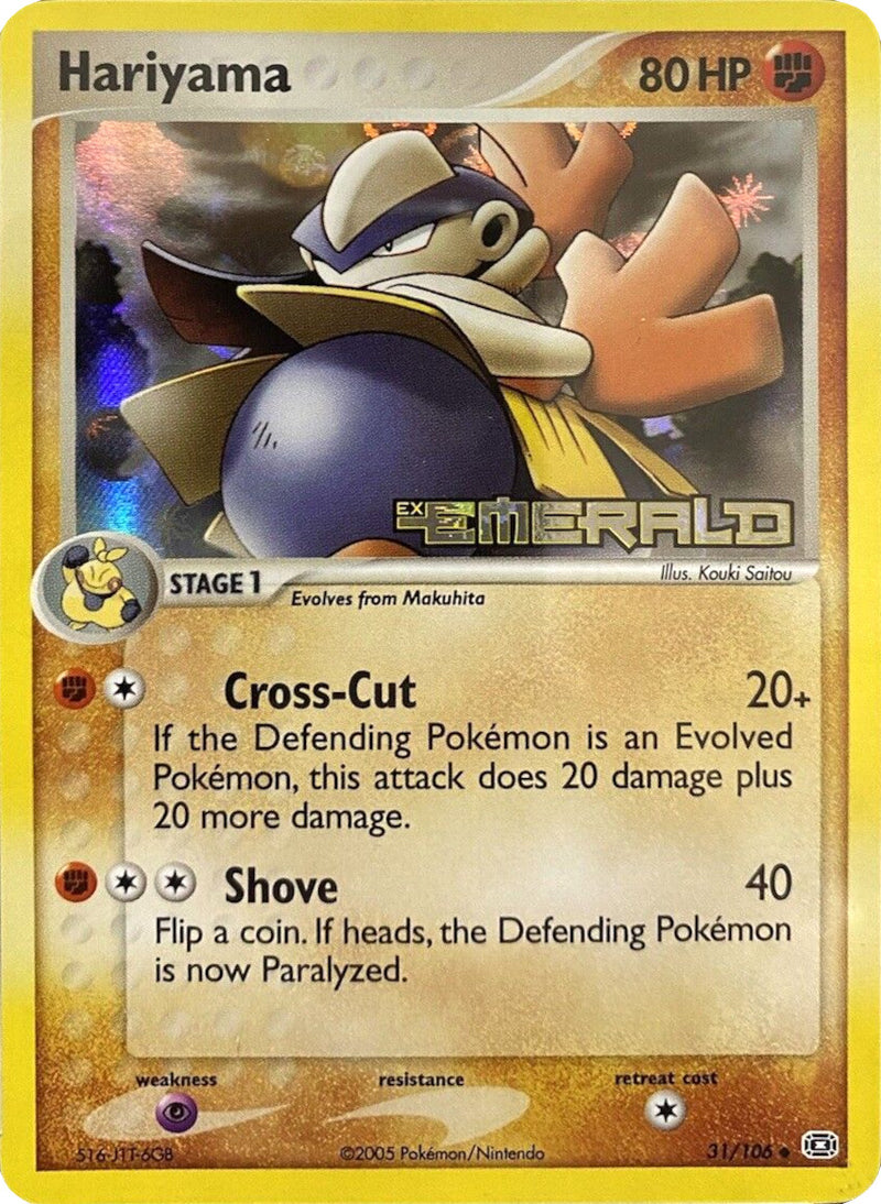 Hariyama (31/106) (Stamped) [EX: Emerald] - The Mythic Store | 24h Order Processing