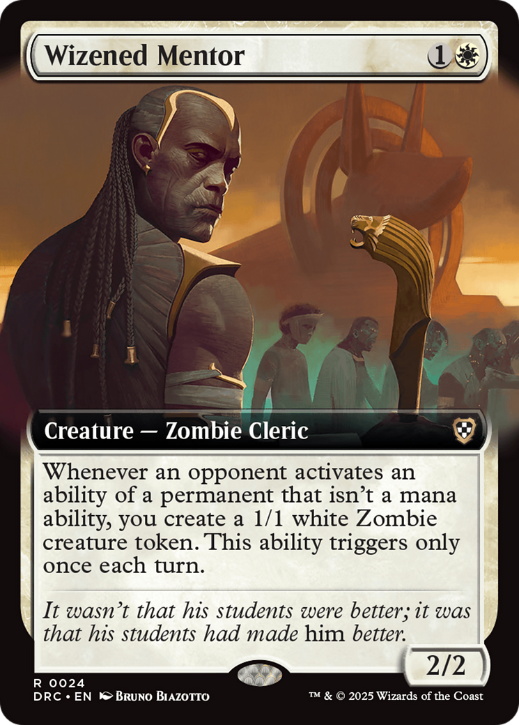 Wizened Mentor (Extended Art) [Aetherdrift Commander] - The Mythic Store | 24h Order Processing