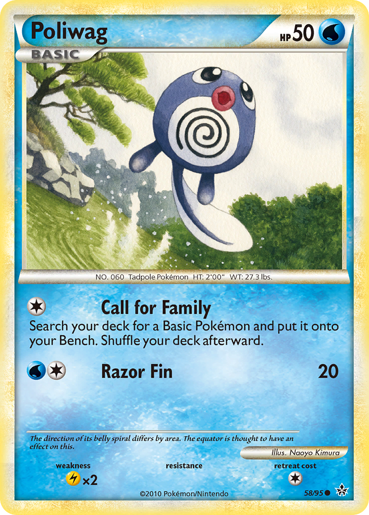 Poliwag (58/95) [HeartGold & SoulSilver: Unleashed] - The Mythic Store | 24h Order Processing
