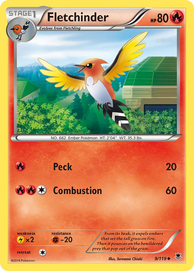 Fletchinder (9/119) [XY: Phantom Forces] - The Mythic Store | 24h Order Processing