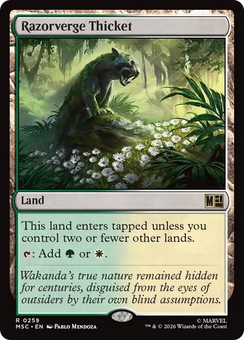 Razorverge Thicket (Surge Foil) [Marvel Super Heroes Commander] - The Mythic Store | 24h Order Processing
