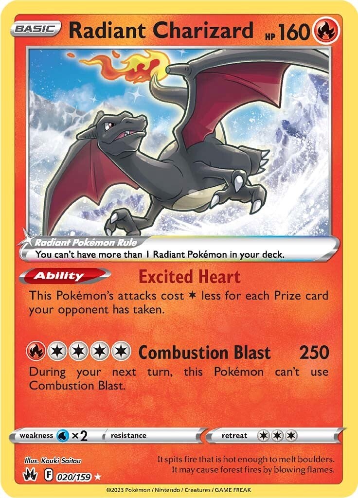 Radiant Charizard (020/159) [Sword & Shield: Crown Zenith] - The Mythic Store | 24h Order Processing