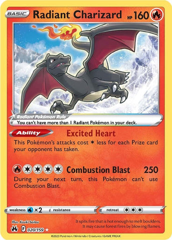 Radiant Charizard (020/159) [Sword & Shield: Crown Zenith] - The Mythic Store | 24h Order Processing
