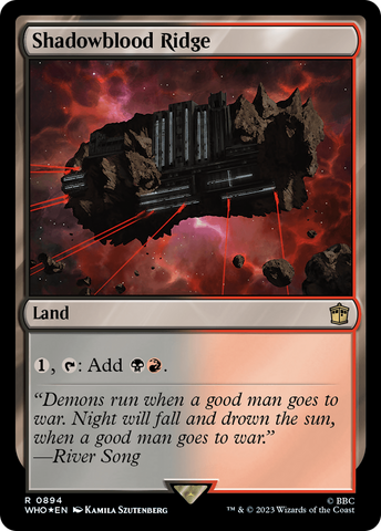 Shadowblood Ridge (Surge Foil) [Doctor Who] - The Mythic Store | 24h Order Processing