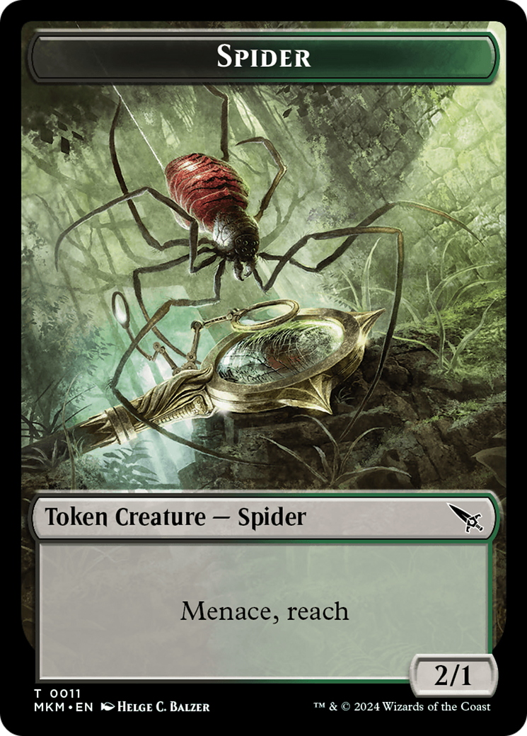 Thopter (0020) // Spider Double-Sided Token [Murders at Karlov Manor Tokens] - The Mythic Store | 24h Order Processing