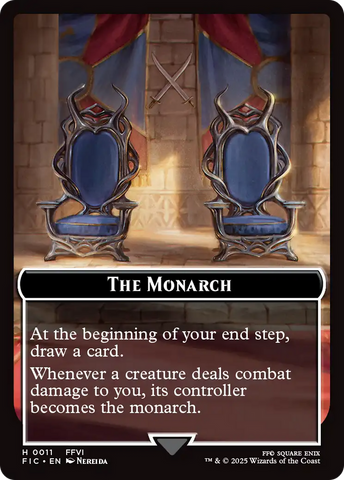 The Blackjack // The Monarch Double-Sided Token [FINAL FANTASY Commander Tokens] - The Mythic Store | 24h Order Processing