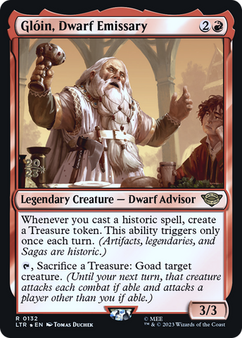 Gloin, Dwarf Emissary [The Lord of the Rings: Tales of Middle-Earth Prerelease Promos] - The Mythic Store | 24h Order Processing