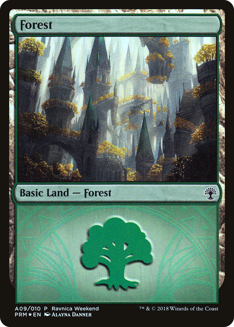 Forest (A09) [Ravnica Allegiance Ravnica Weekend] - The Mythic Store | 24h Order Processing
