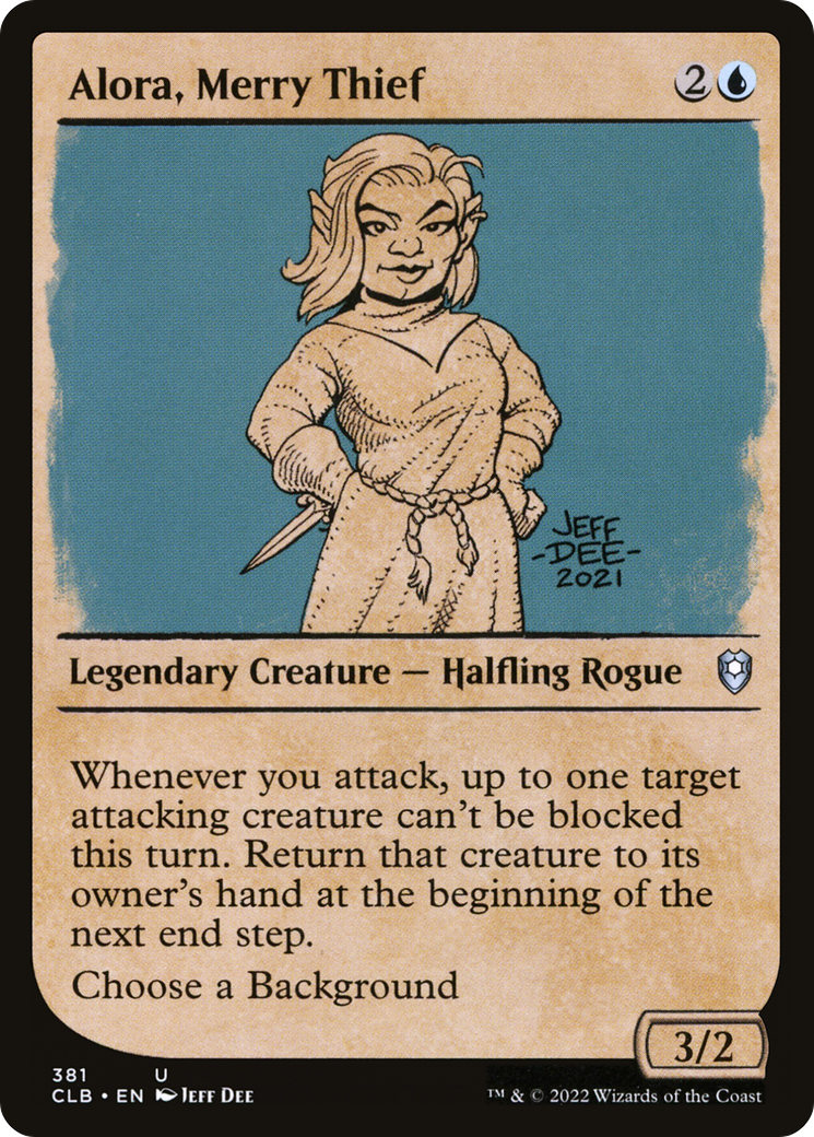 Alora, Merry Thief (Showcase) [Commander Legends: Battle for Baldur's Gate] - The Mythic Store | 24h Order Processing