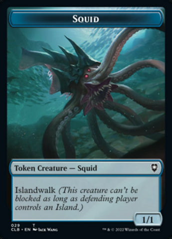 Squid // Copy Double-Sided Token [Commander Legends: Battle for Baldur's Gate Tokens] - The Mythic Store | 24h Order Processing