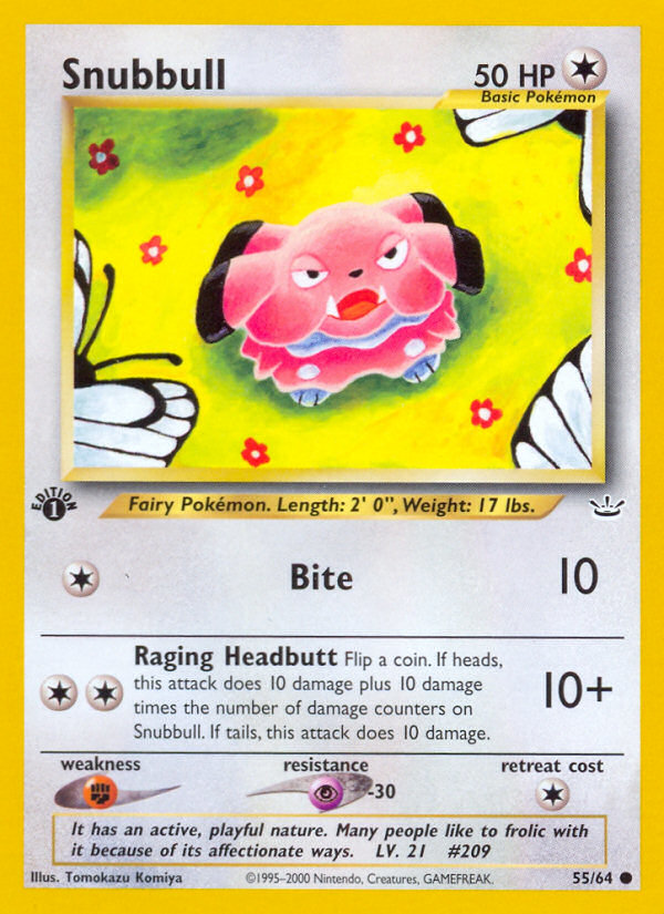 Snubbull (55/64) [Neo Revelation 1st Edition] - The Mythic Store | 24h Order Processing