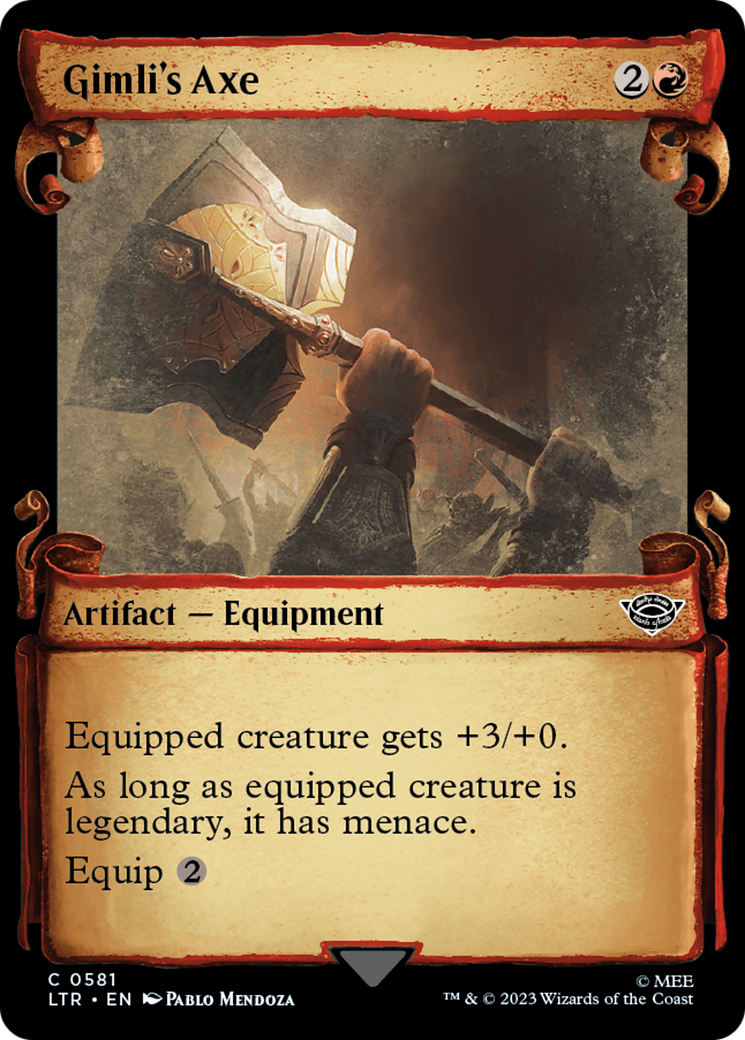 Gimli's Axe [The Lord of the Rings: Tales of Middle-Earth Showcase Scrolls] - The Mythic Store | 24h Order Processing