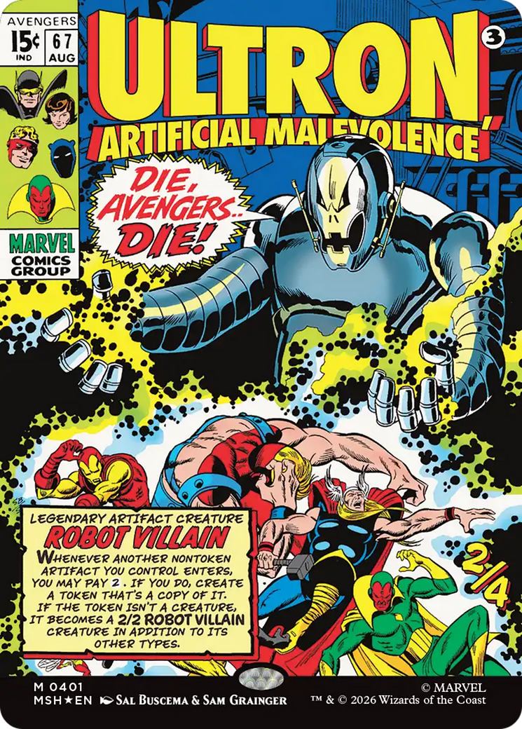 Ultron, Artificial Malevolence (Borderless) (0401) [Marvel Super Heroes] - The Mythic Store | 24h Order Processing