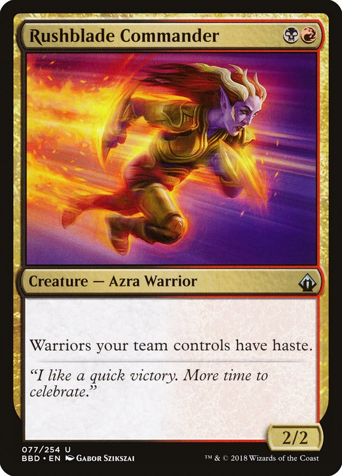 Rushblade Commander [Battlebond] - The Mythic Store | 24h Order Processing
