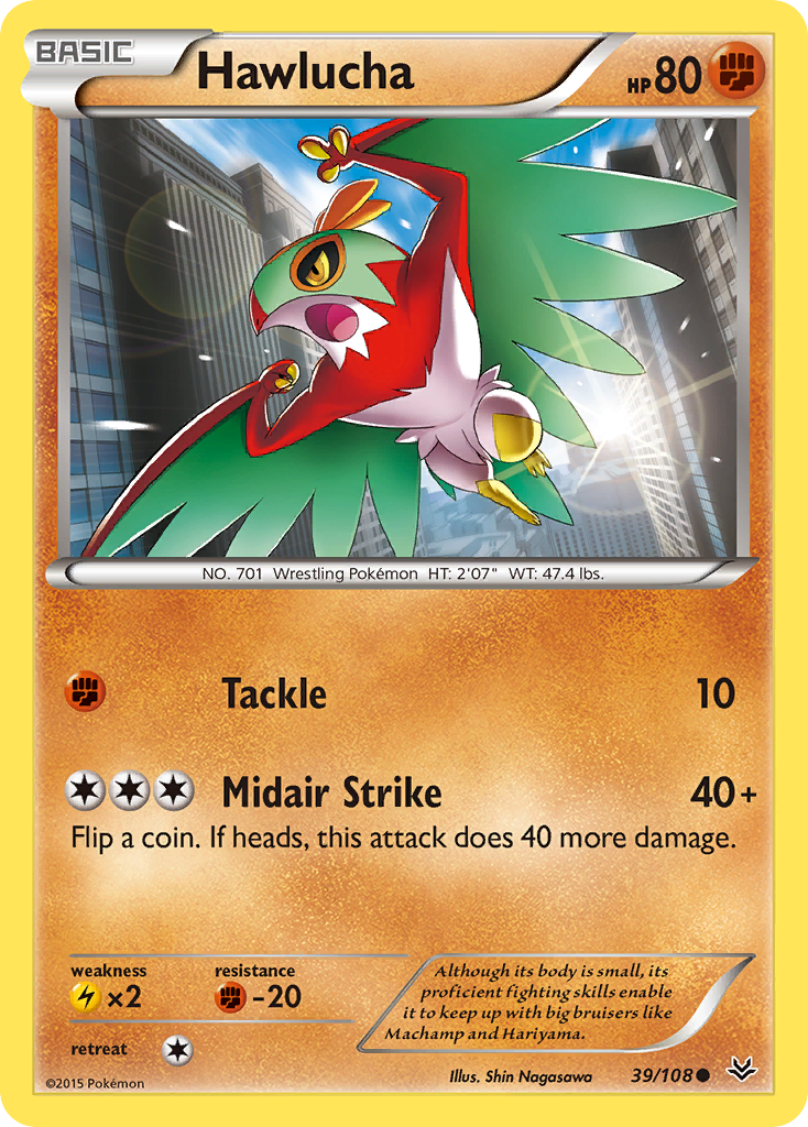 Hawlucha (39/108) [XY: Roaring Skies] - The Mythic Store | 24h Order Processing