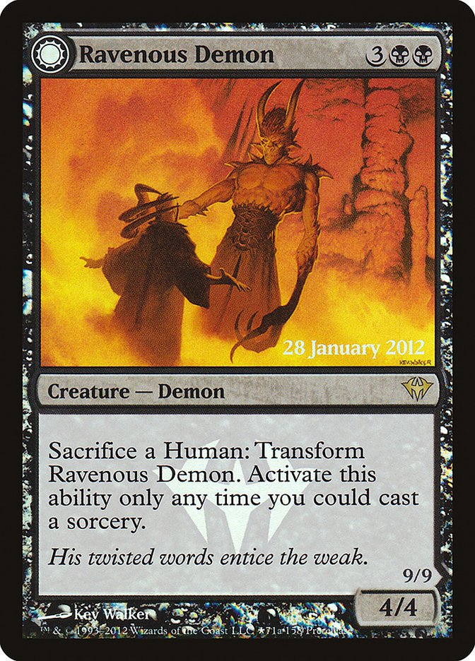 Ravenous Demon // Archdemon of Greed [Dark Ascension Prerelease Promos] - The Mythic Store | 24h Order Processing